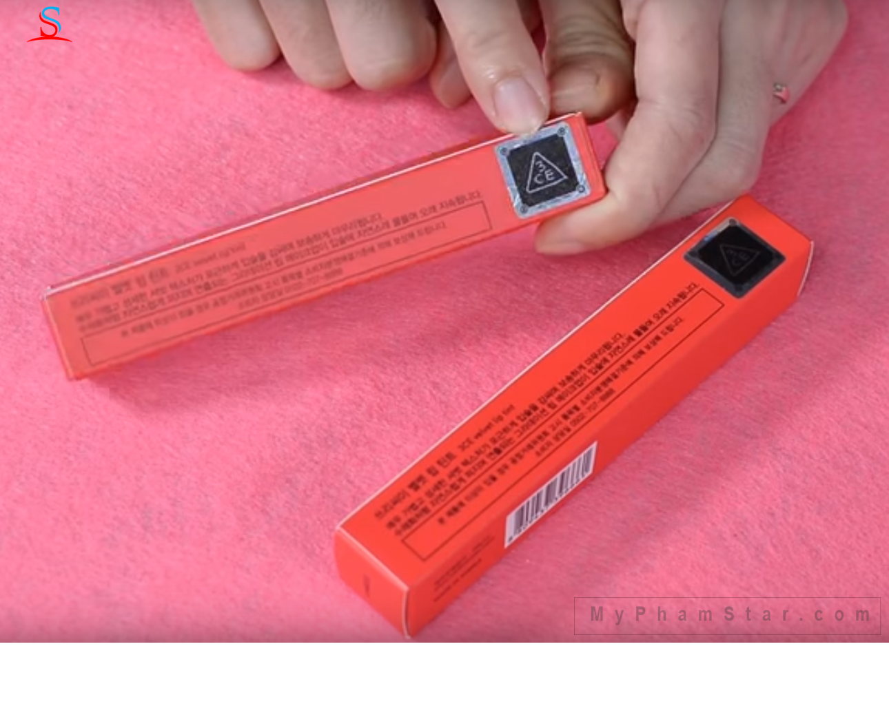 Phân biệt hàng thật - hàng fake Son kem 3CE Velvet Lip Tint