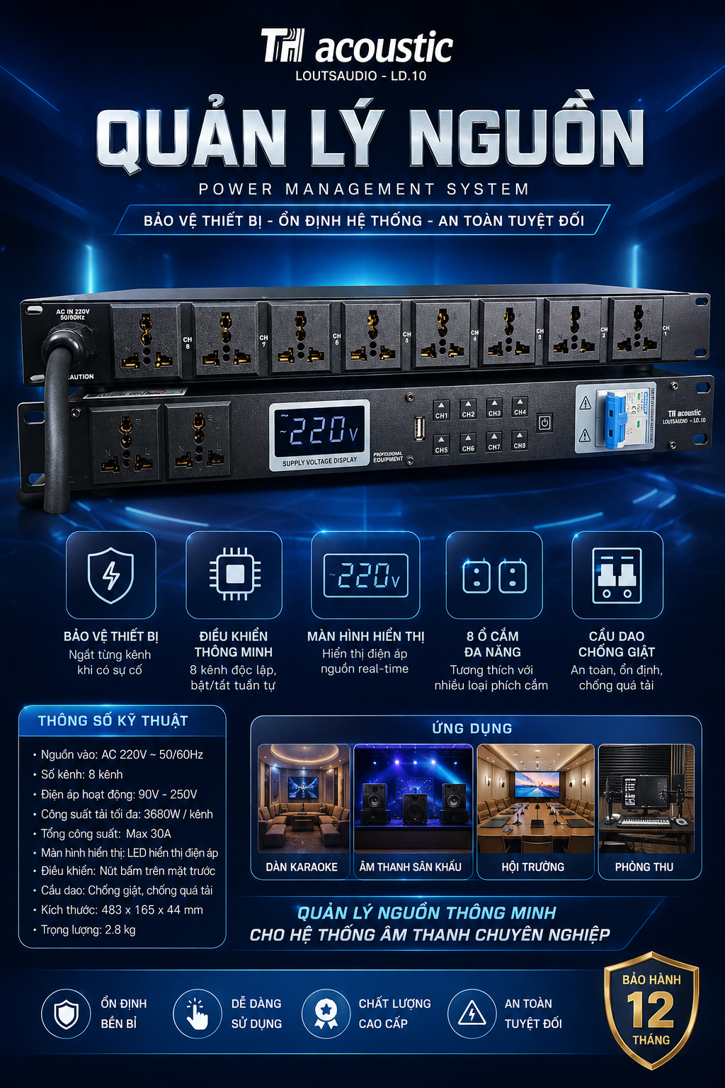 Quản Lý Nguồn Thacoustic LD.10
