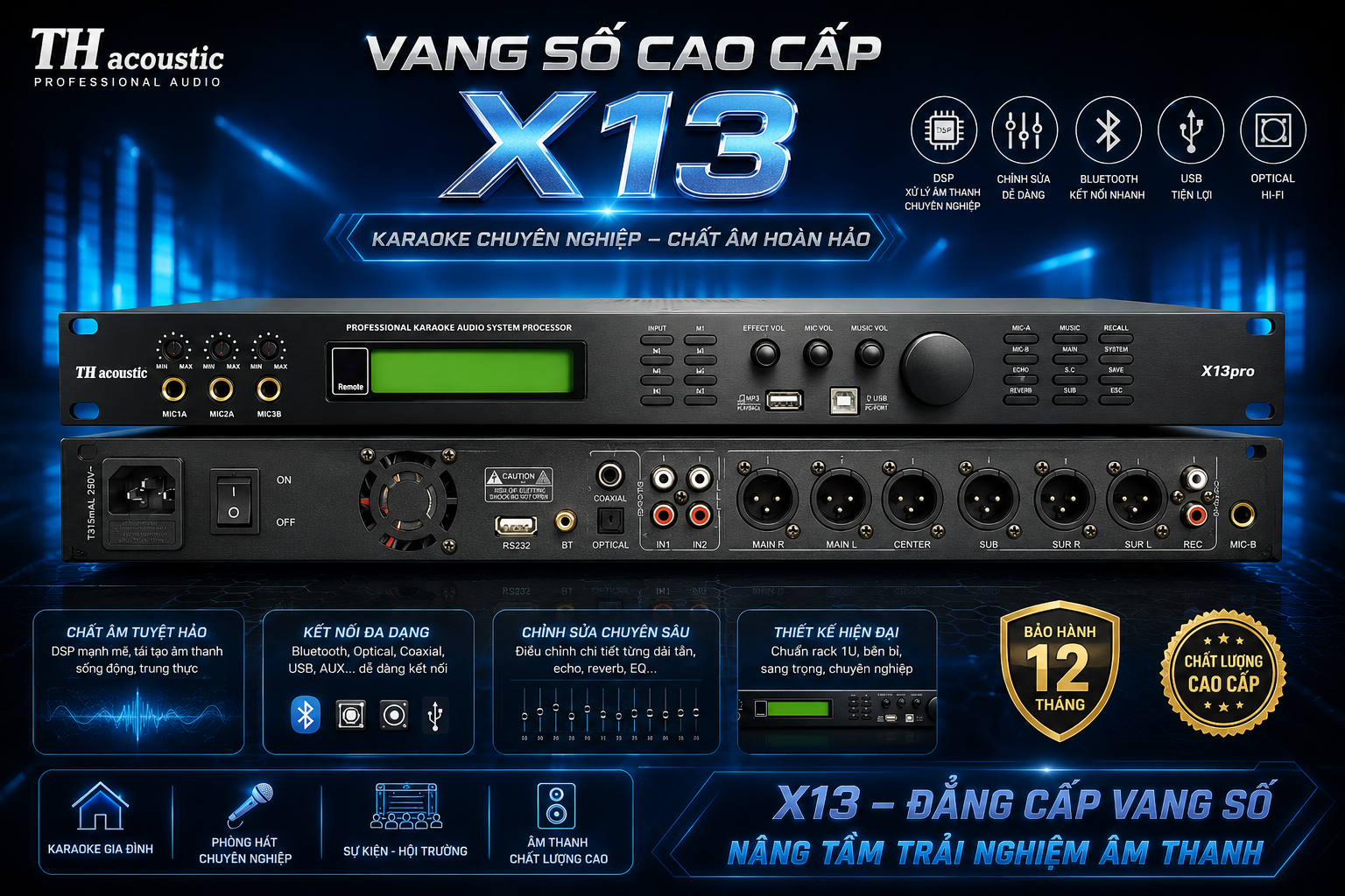 Vang số Thacoustic X13