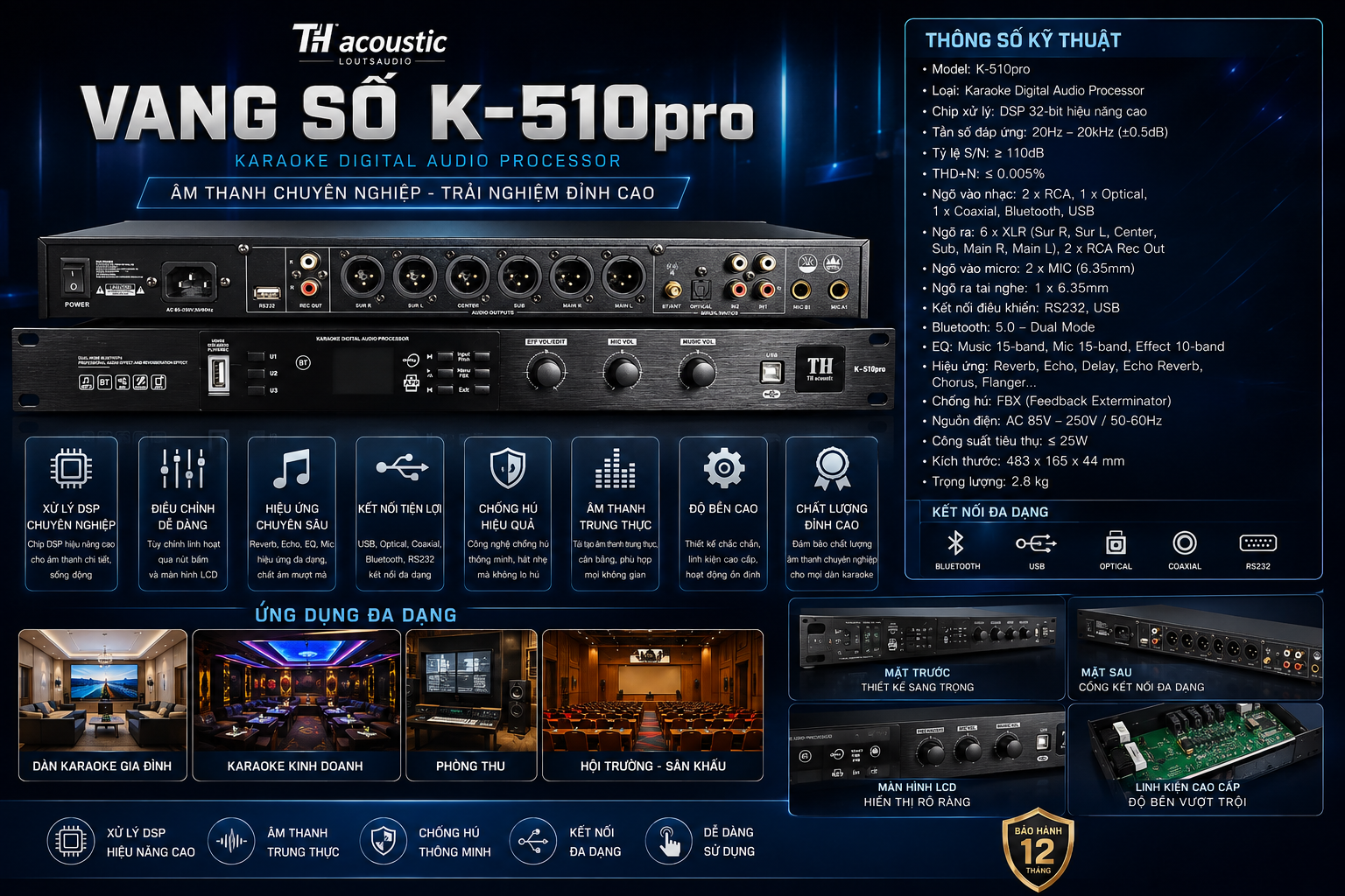 Vang Số Thacoustic K-510pro